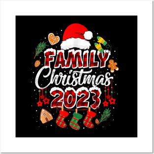 Family Christmas 2023 Matching Squad Santa Elf Posters and Art